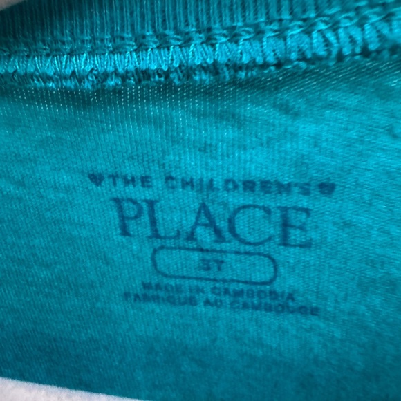 The Children’s Place 3T Green One Two Three Short Sleeve Top Blouse - Picture 3 of 4